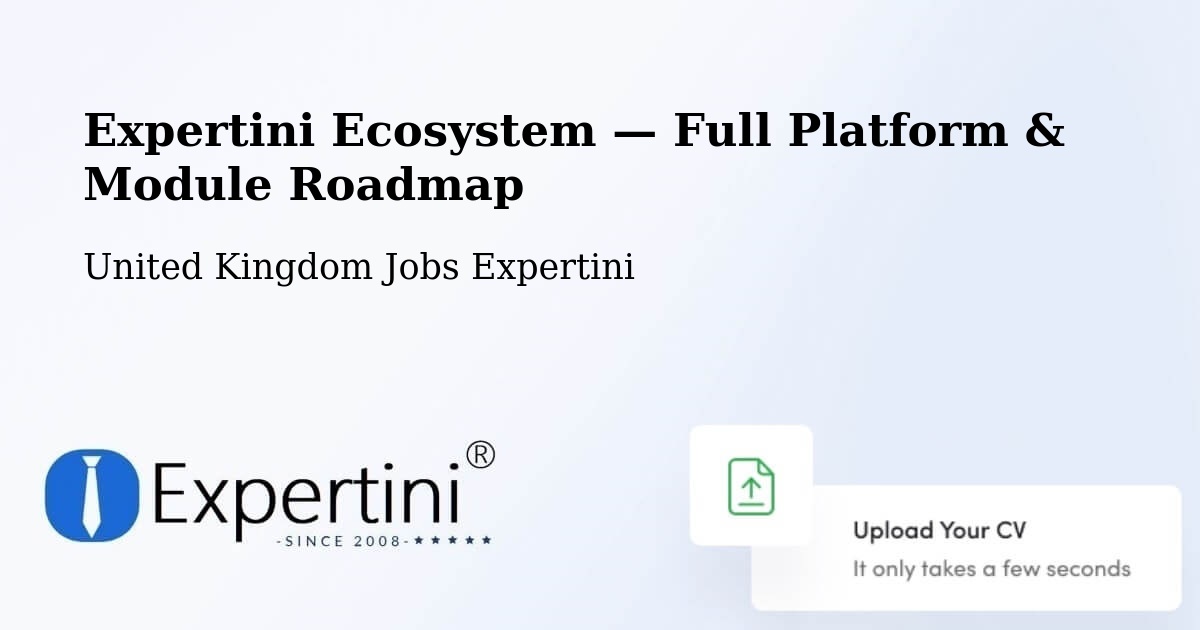 Expertini Ecosystem — Full Platform & Module Roadmap – Mickleton
